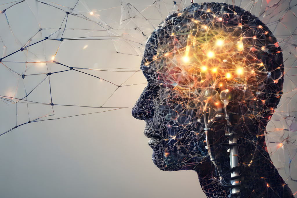 Cognitive map theory showing brain activity and neural connections linked to spatial memory and design